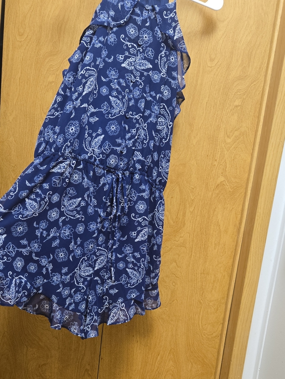 NWT Blue & White Floral Romper